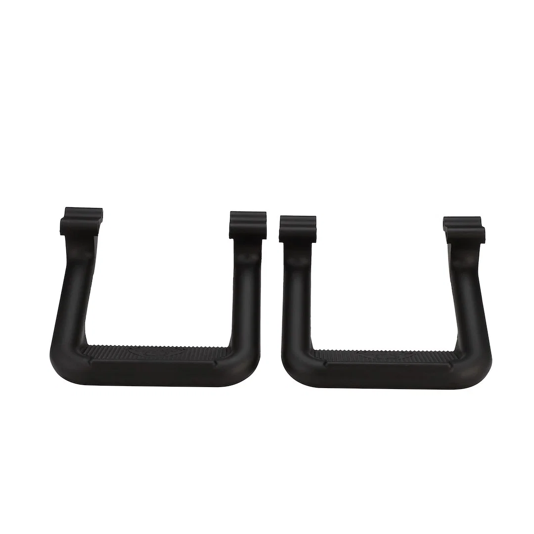 102551 – CARR Truck Step, Cab Mount Direct-Fit Set Of 2 Flat Step Non-Extendable Stationary Textured Powder Coated Ma...